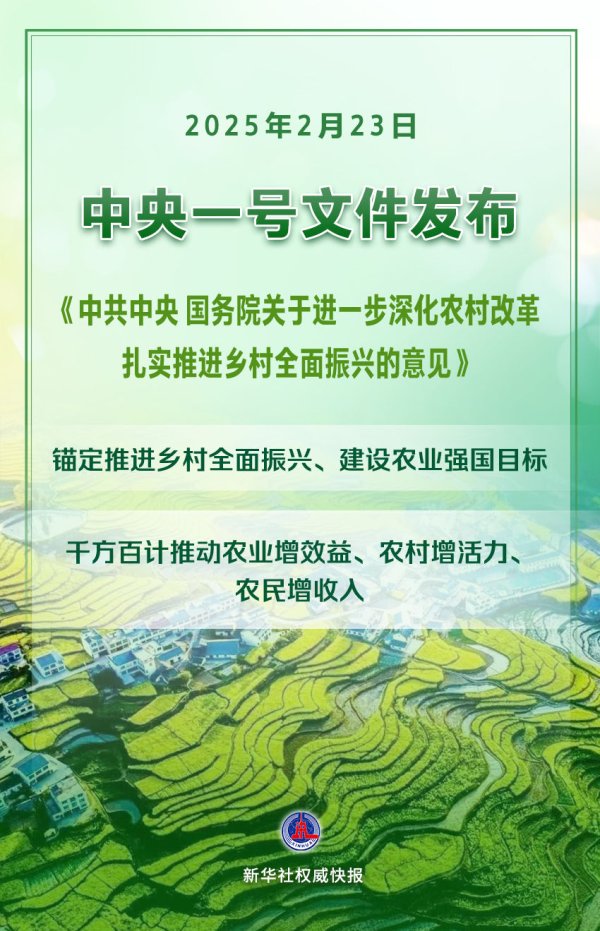 欧洲杯体育新华社泰斗快报｜2025年中央一号文献发布-Kaiyun网页版·「中国」开云官方网站 登录入口